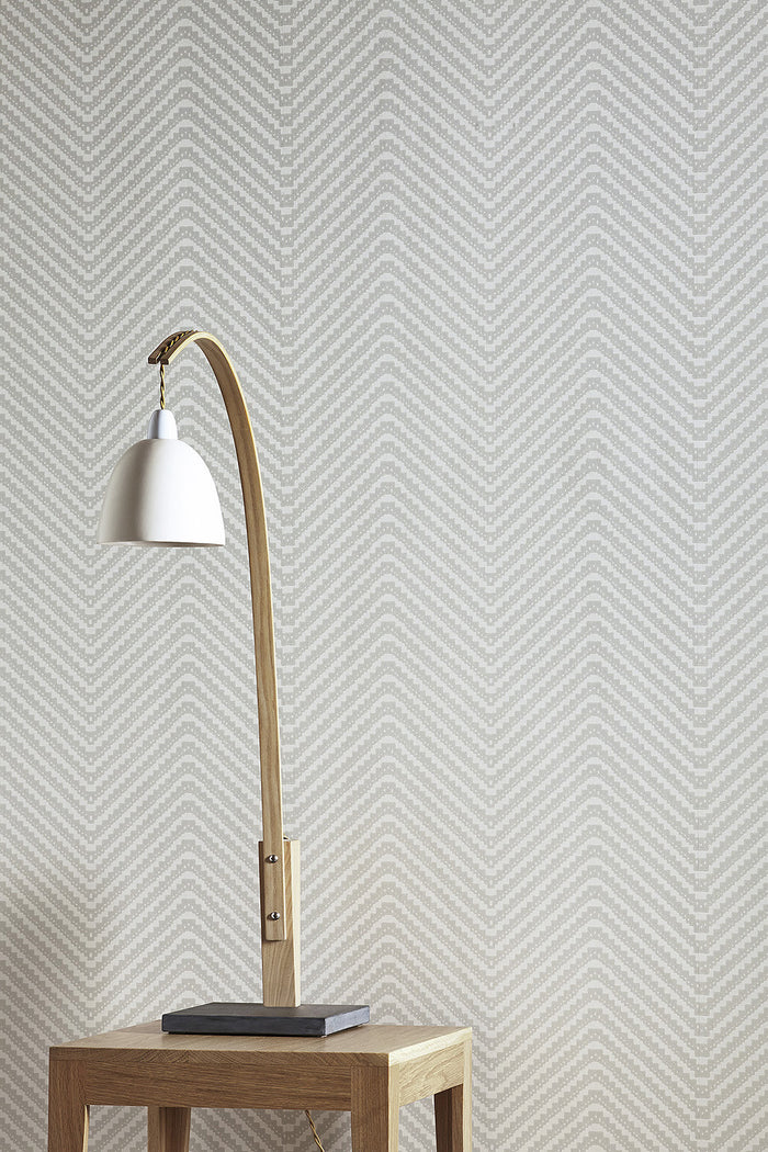 Chevron - Grey Wallcovering