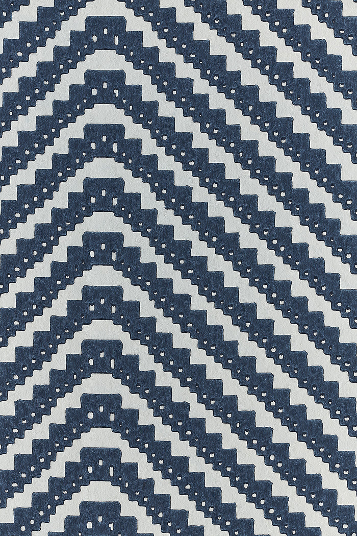 Chevron - Ink Blue Wallcovering
