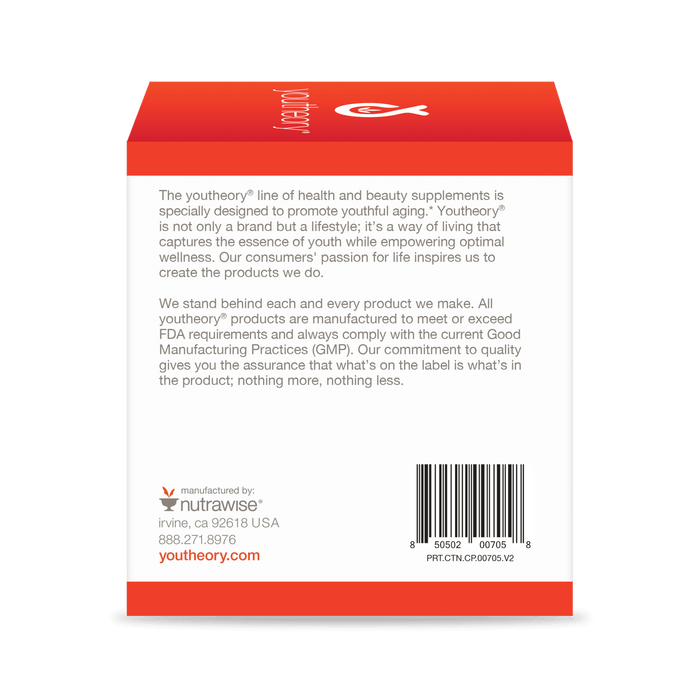 CTN.CP.00705 Youtheory Collagen Powder Packet Vanilla Flavor 21 ct Serving Information