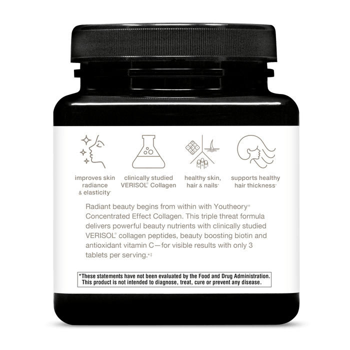 CC.00106 Youtheory Concentrated Effect Collagen with Verisol 75 Tablets Product Image - Left
