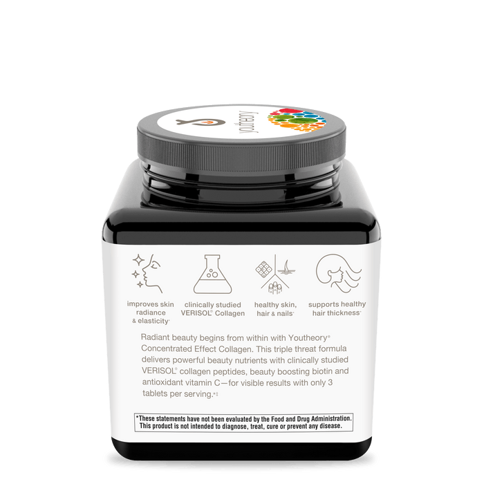 CC.00105.BTL Youtheory Concentrated Effect Collagen with Verisol Tablets Product Image - Left