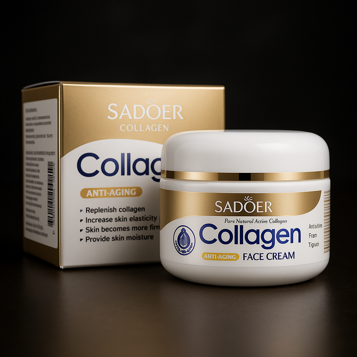 Crema hidratanta anti-riduri SADOER, Collagen Skin Care, 100g