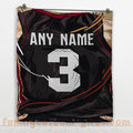 Custom Premium Quilt Blanket Miami Jersey Basketball Personalized Quilt Gifts for Her & Him