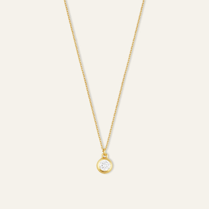 Dainty Bezel Necklace
