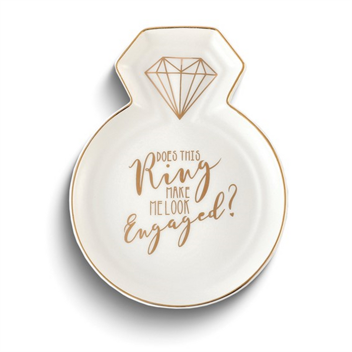 'Does This Ring Make Me Look Engaged?' Ring Shaped Jewelry Dish