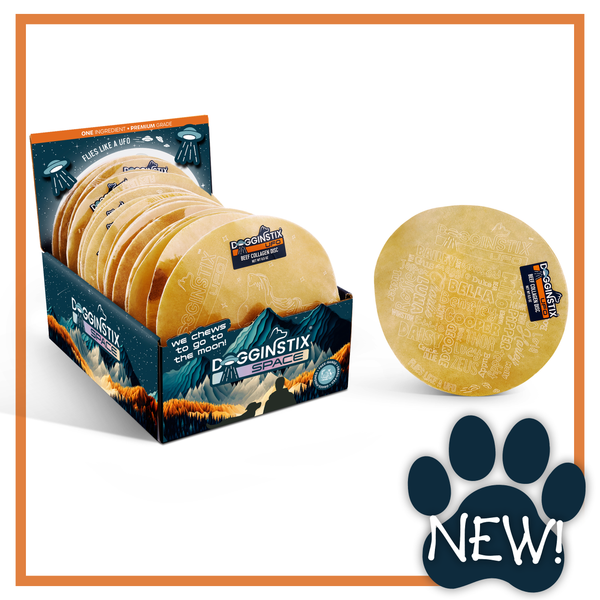 Dogginstix Beef Collagen - UFO Dog Treats