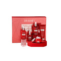 DR RASHEL Alpha Hydroxy Acid skincare set with bottles, tubes, and ampoules, red packaging