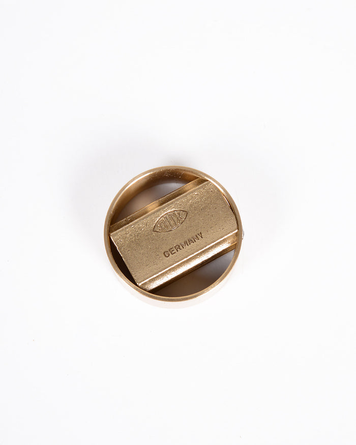 Dux Brass Sharpener Block Single with Outer Ring