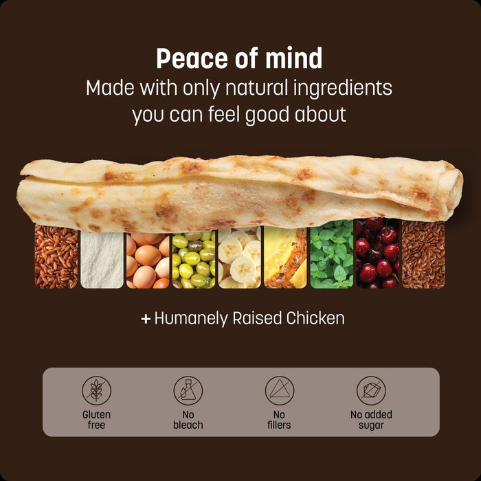 Earth Animal No-Hide® Chicken Rolls Dog Treats