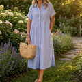 Chambray Blue Stripe / XS