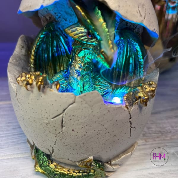Enchanted Serpent Backflow Incense Burner with Color
