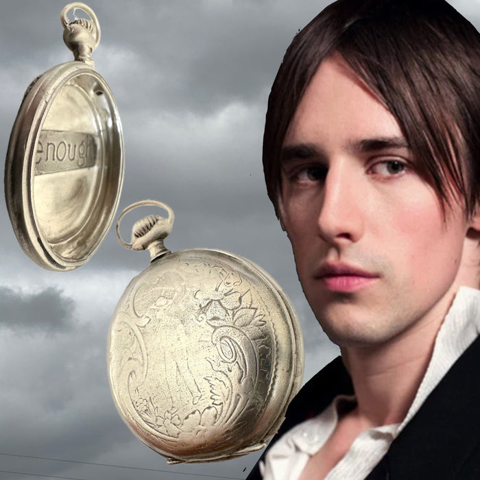 Sterling Silver Vintage Inspired Pocket Watch Case with the word "enough" engraved in the empty case. Because we always have and are...enough.

Made in the USA. Hand signed.