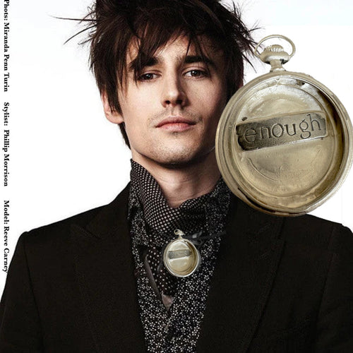 Sterling Silver Vintage Inspired Pocket Watch Case with the word "enough" engraved in the empty case. Because we always have and are...enough.

Made in the USA. Hand signed.