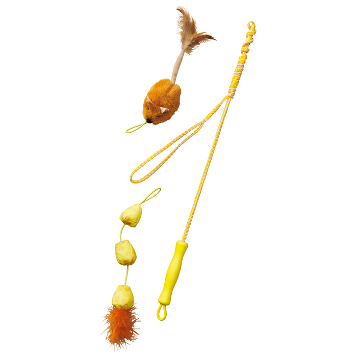 Ethical Products Loopity Loop Wand  Mouse/Cheese Teaser Cat Toy