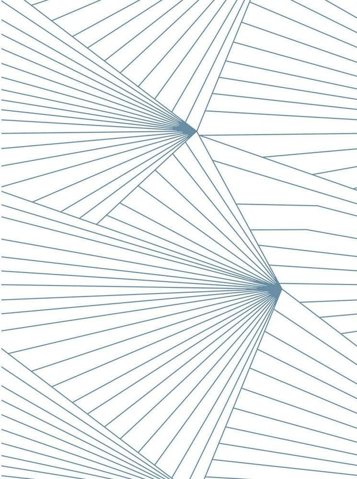 Fan French Light Blue Wallcovering