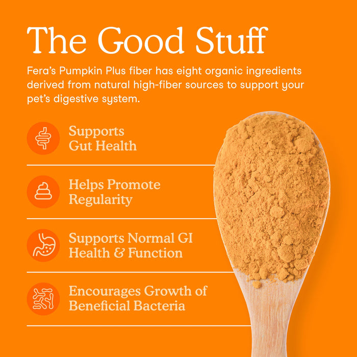 Fera Pets Pumpkin Plus Fiber Support for Dogs and Cats