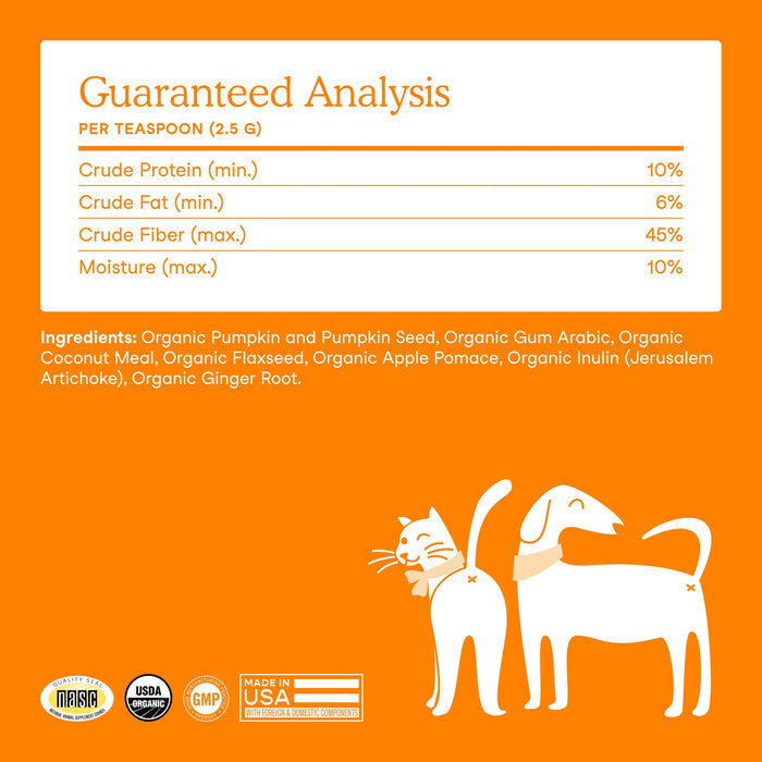 Fera Pets Pumpkin Plus Fiber Support for Dogs and Cats