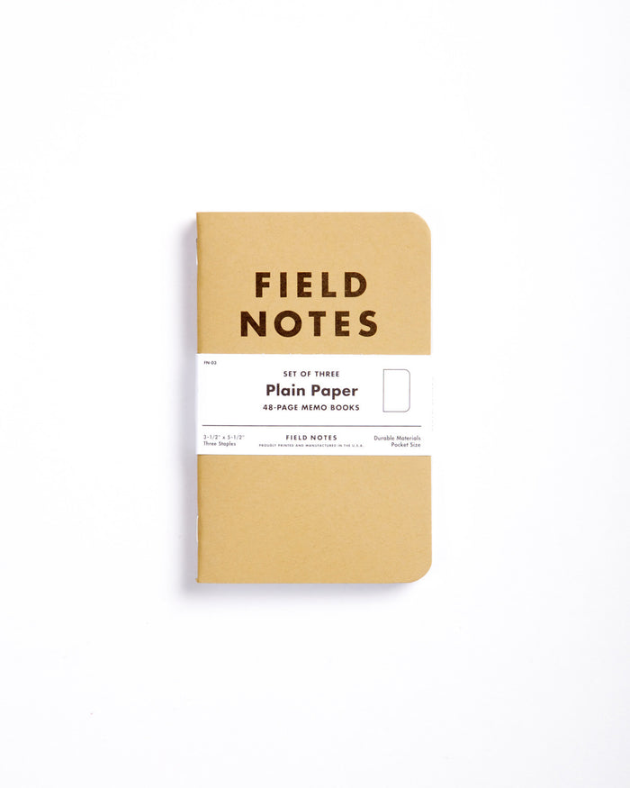 Field Notes Pack of 3 - Blank