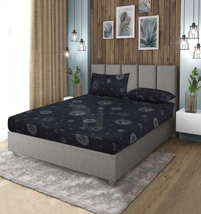 Fitted Double Bed Sheet DS 330 - Nishat Creative Store