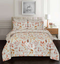 Floral Reversible Cotton Quilt Cover 6 Pcs Design 206 - Nishat Creative Store