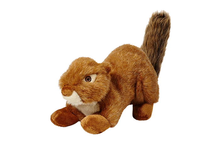 Fluff & Tuff Red Squirrel - Squeakerless