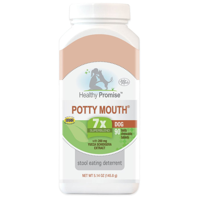 Four Paws Healthy Promise Potty Mouth Tablets - Coprophagia Stool Eating Deterrent for Dogs