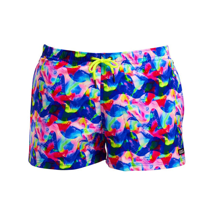 Funky Trunks Mens Shorty Shorts Short - Wet Wave