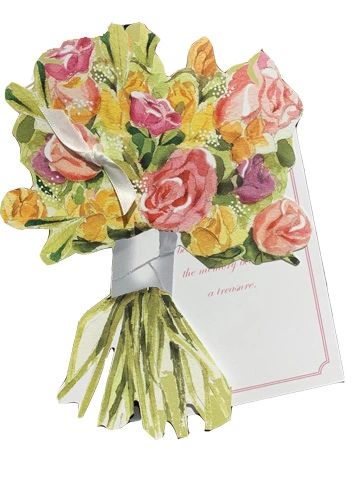 GAW1049WS Spring Bouquet Sympathy with glitter