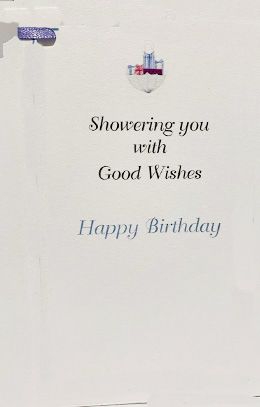 GAW942W Its Raining Gifts with glitter