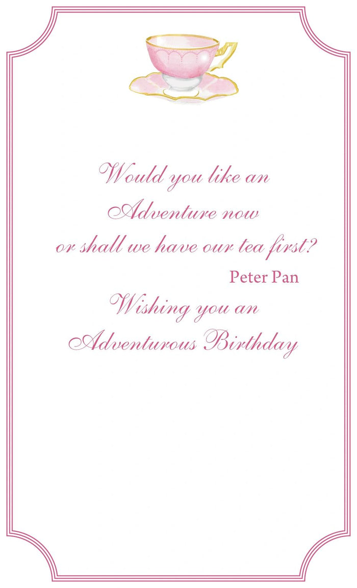 GAW965W Pink Tea Greeting Card