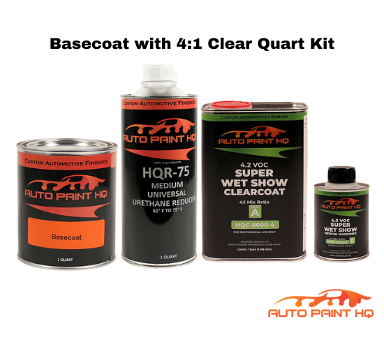 GM WA517Q Merlot Jewel Basecoat Clearcoat Quart Complete Paint Kit