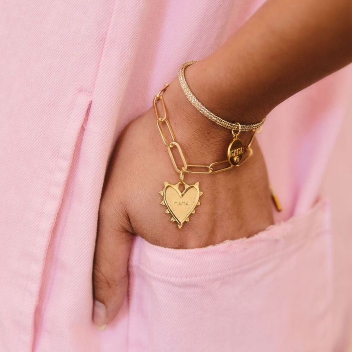 Lurex Bracelet and Charm Bracelet