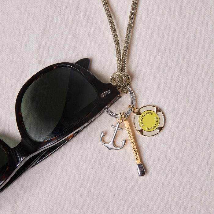 Greek Key Clip with Cord