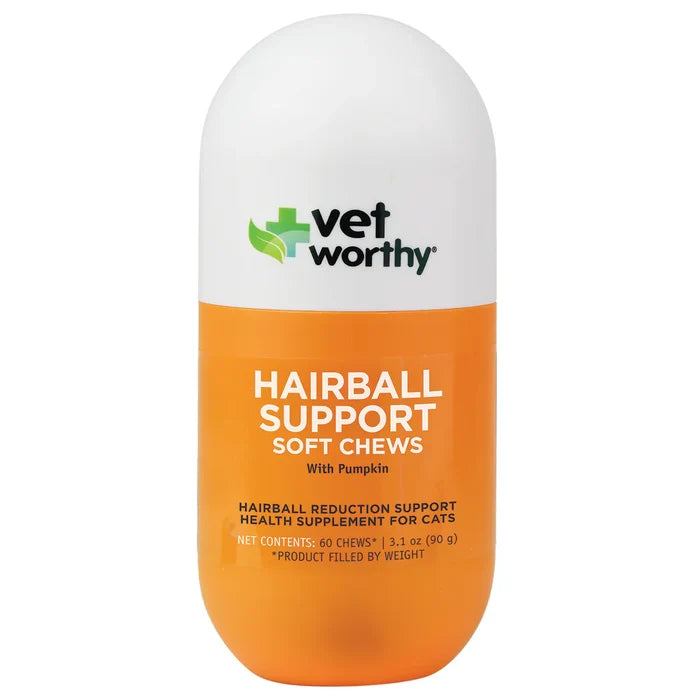 Hairball Support w/ Pumpkin Soft Chews Feline 60 ct