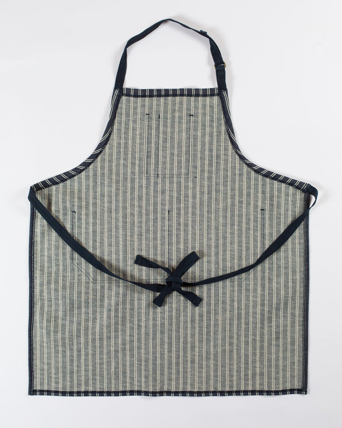 Hand-Eye Kitchen Apron Denim Double Stripe