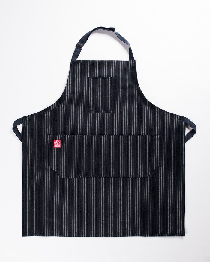 Hand-Eye Kitchen Apron Midnight Twill Stripe