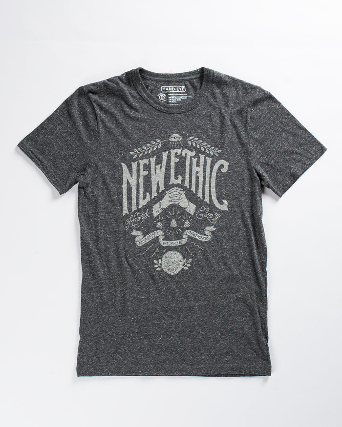 Hand-Eye x Nathan Yoder New Ethic T-Shirt Charcoal