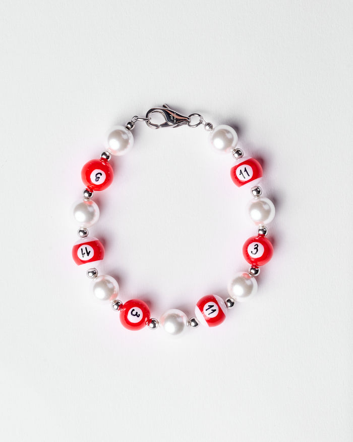 WHYAT Pool Ball Billiard Bracelet in Red