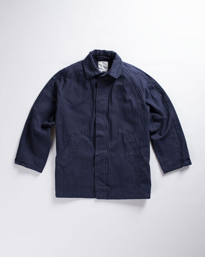 Harrow Town Cotton Over Coat Navy