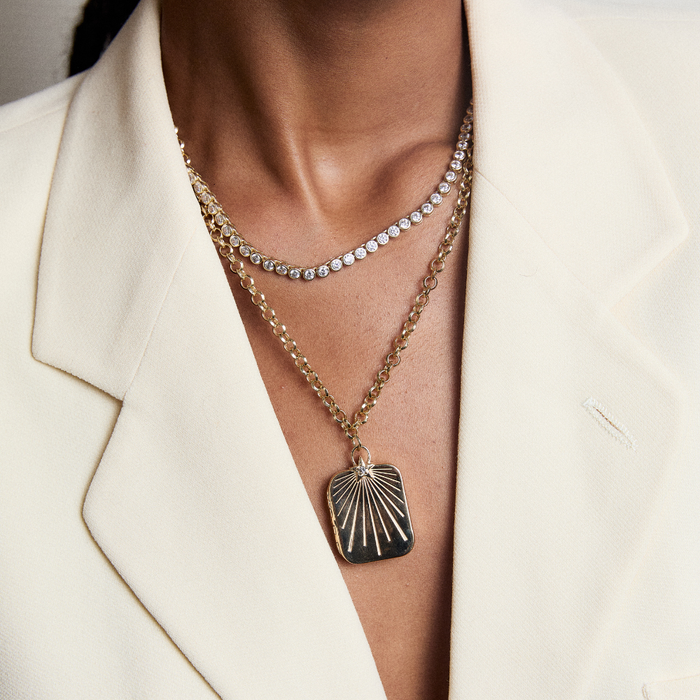 HART x RMS Lip2Cheek Locket on model