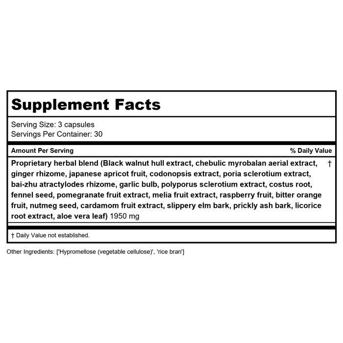 Health Concerns Aloe 22 90 Tablets - Supplement Facts panel