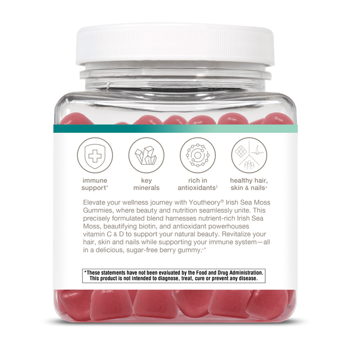 ISWG.00152 Irish Sea Moss Zero Sugar Gummies 60ct Product Alt Image
