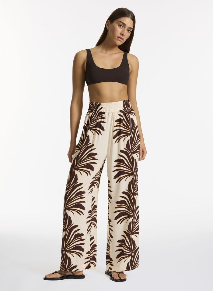 Jets Wide Leg Pant - Dahlia Palm