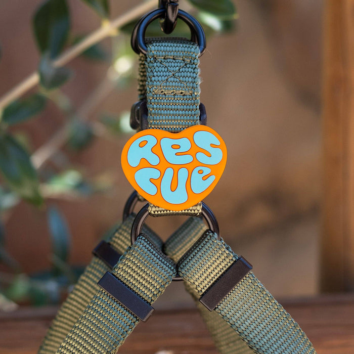 Jiby Dog Crew - Rescue Dog Badge: Orange