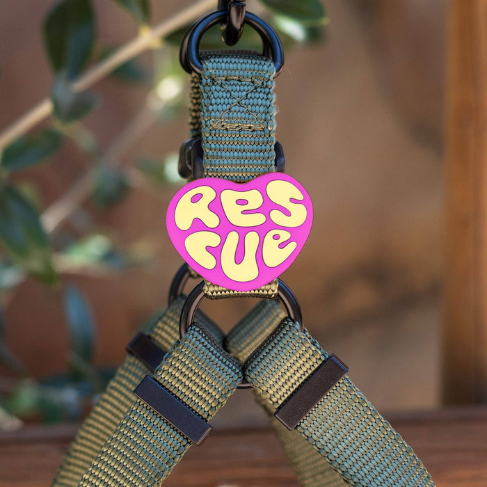 Jiby Dog Crew - Rescue Dog Badge: Orange
