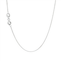 JT ESTATE 14K White Gold 22 Inch Fine Flat Curb Chain