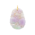 JT ESTATE 14K Yellow Gold Jade Free Form Pendant
