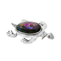 JT ESTATE Sterling Silver Paua Shell Turtle Brooch