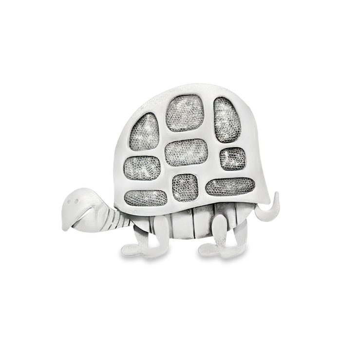 JT ESTATE Sterling Silver Turtle Brooch