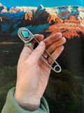 ✙ Jumbo Turquoise Safety Pin